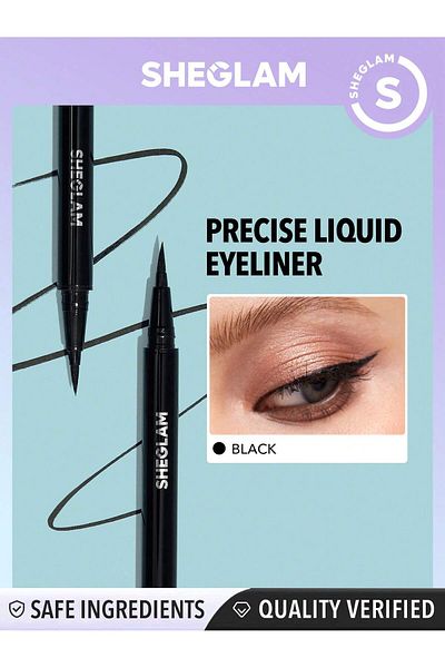 SHEGLAM Pro Precision Waterproof Liquid Eyeliner - Black