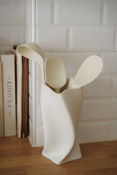 Dekorzdükkan 3 Piece Cream Silicone Serving Set