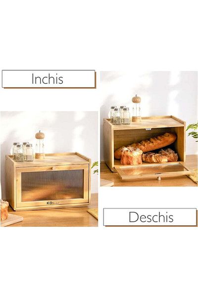 Kdhome KD Home CrustKeeper Pro Bread Box with Chopper
