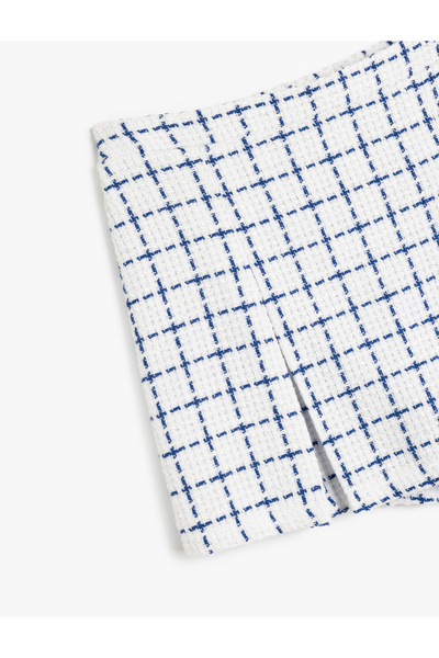 Koton Pleated detail, tweed skort.