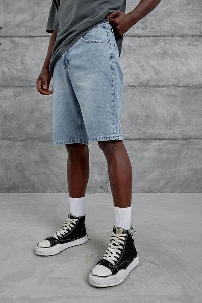 NOMARC Pantaloni scurți Blue Mb Oversize Demin