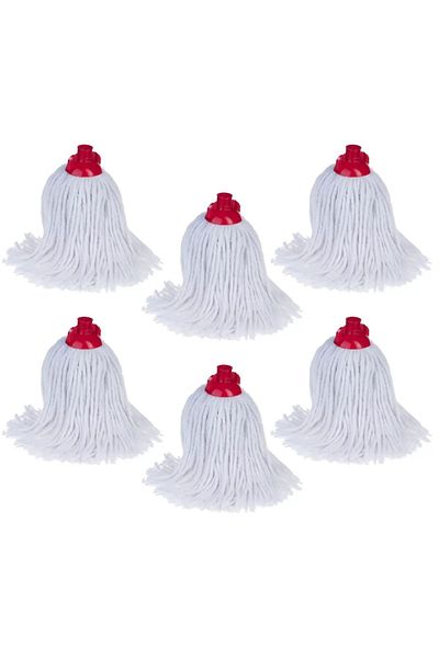 flores Set of 6 Cotton Mop Refills, 150 g, size L