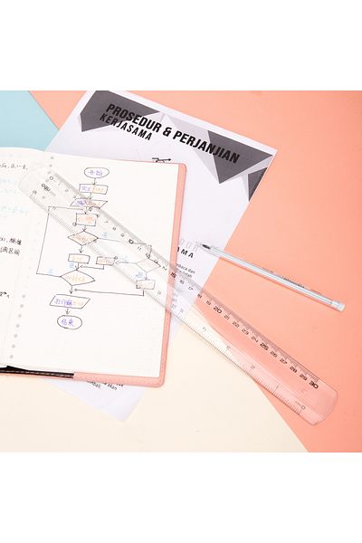 Deli Deli EG00312 Ruler 30cm (12 inch) Transparent Ideal for Measuring and Drawing