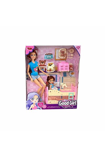 VARDEM OYUNCAK Wg-C115112 Boxed 29cm Doll with Accessories and Bunk Bed -