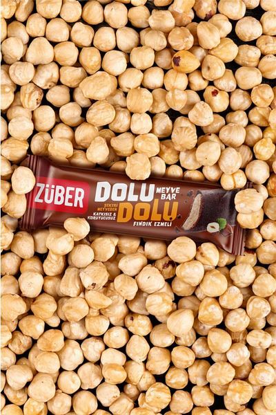 Züber Filled Fruit Bar with Hazelnut Paste 30g X 12 Pieces