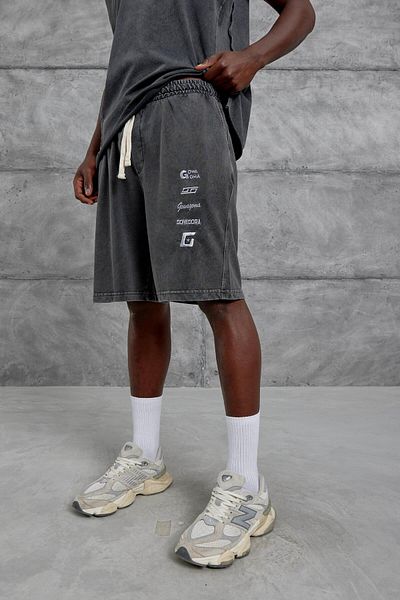 NOMARC Smoked Donedora Written Washed Shorts