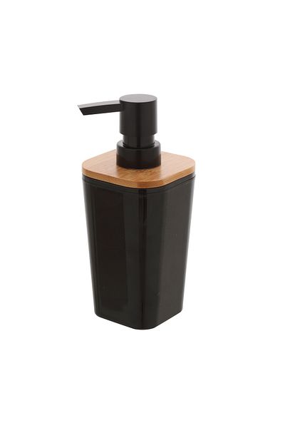 Feridras Fridras soap dispenser, Bamboo, Black