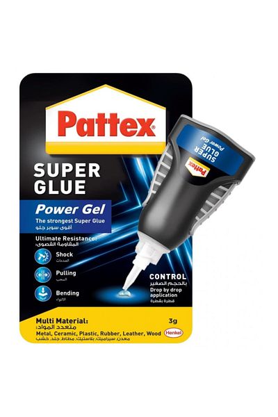 Pattex غراء جل قوي متعدد المواد 3 جرام