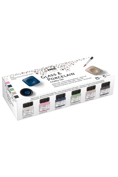 Kreul Γυαλί & Πορσελάνη Chalky 6 χρώματα x 20 ml