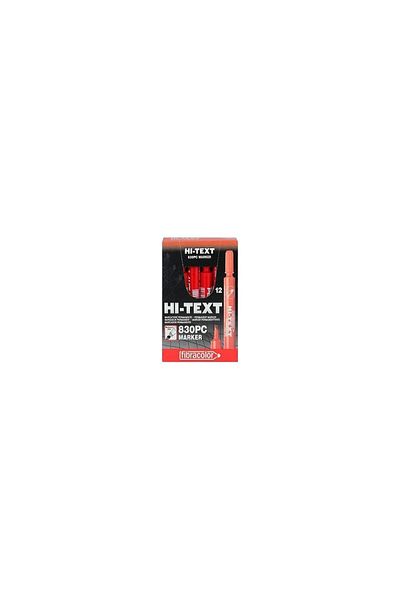 Art Tone Hi-Text Marker Cutting Tip 830-Pc Red 12 Pack