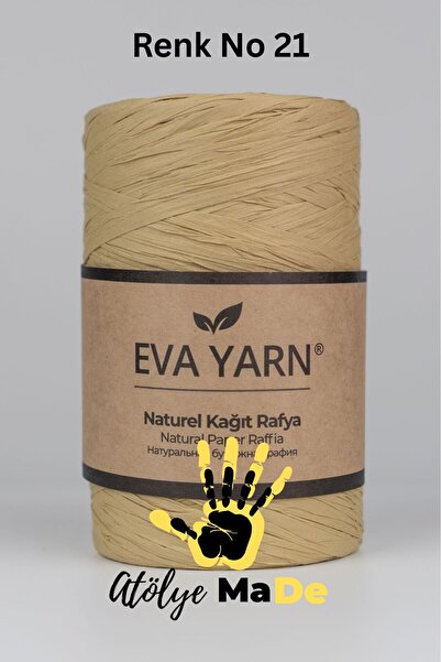 Atölye MaDe Eva Yarn Yerli Rafya Renk No 021