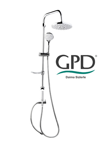 GPD DST19-2 Yönlendiricili Duş Seti (3 Fonksiyonlu El Duşu + Ø200)