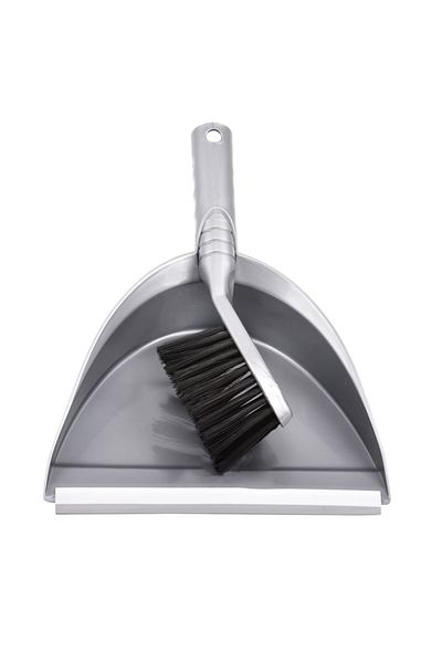 flores Plastic file, with rubber blade and brush, Y239, gray