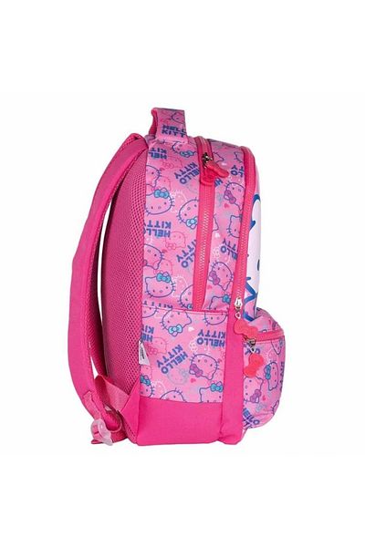 Hello Kitty Tmn 591632 Visual 3 Compartment School Backpack 2721 Pink