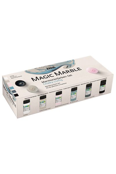 Kreul Magic Marble Marbling Chalky Living Kreul, set 6 pcs x 20 ml