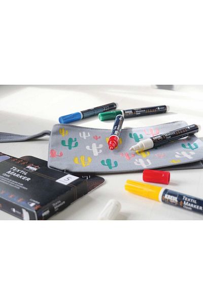 Kreul Textile marker Opak Kreul Medium tip 5 pcs/set