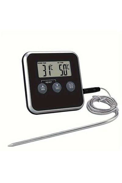zola Termometru alimentar digital cu sonda, -50/+250°C, alerta, magnet, cablu 70 cm, inox