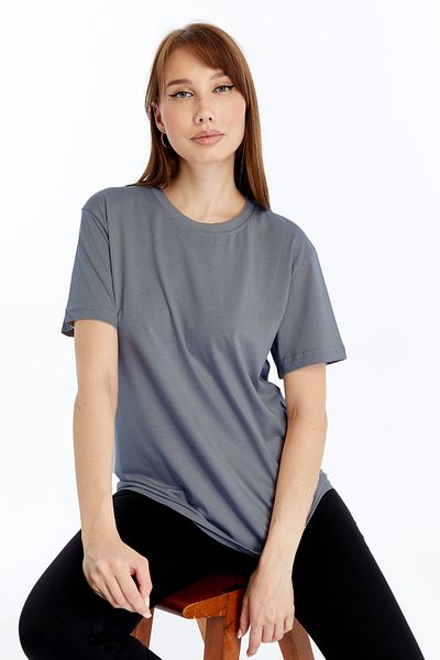 OXVİN Tricou de damă din amestec de bumbac și modal