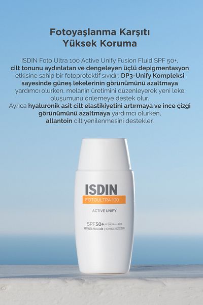 ISDIN Fotoultra 100 Active Unify Spf 50 50 ml Anti-Blemish Facial Sunscreen