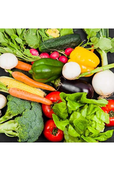 media Tablou canvas Food8 - legume si fructe, 90 x 90 cm