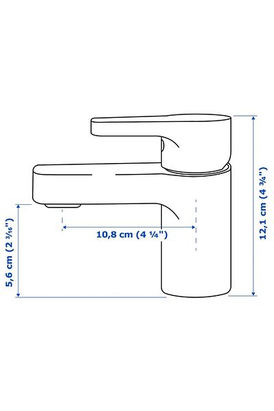 IKEA wash-basin mixer tap, chrome-plated