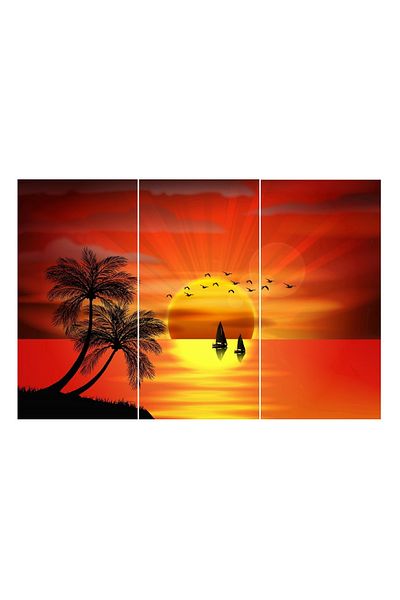 media Multicanvas painting 3 pieces Nature 3, 120 x 80 cm