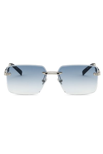 TomyHelf Square Design Navy Blue Solid Glass Women Sunglasses Ce Certified Uv400 Protected