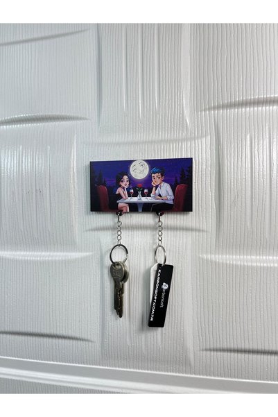 karbonsoft Romantic Dinner by Moonlight Themed Fun Keychain and Hanger
