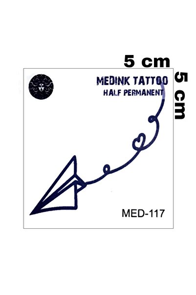 Mecit Tuhafiye 1 AY KALICI UÇURTMA MİNİMAL BİLEK EL VUCUT İÇİN GEÇİCİ DÖVME