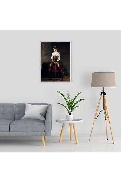 media Portrait45 canvas painting, 30 x 45 cm
