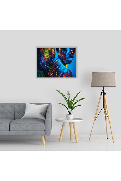 media Canvas painting Portrait9, 105 x 70 cm