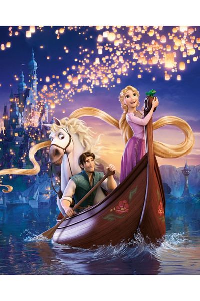 media Self-adhesive and washable wall mural Rapunzel, 220 x 135 cm