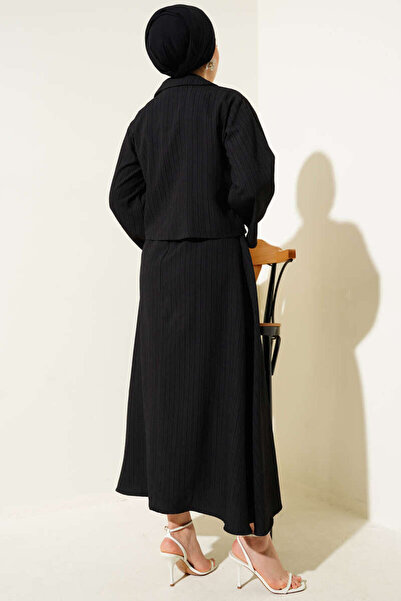 VOLT CLOTHİNG Γυναικείο Σετ με γιακά με φούστα με υφή