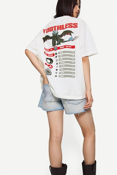 Bershka Short sleeve How to Train Your Dragon T-shirt