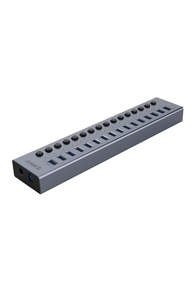 Orico Aluminum 16 Port KR ORICO Powered USB Hub Splitter Socket with Multi USB 3.0 Port Slot Plug On-Off K
