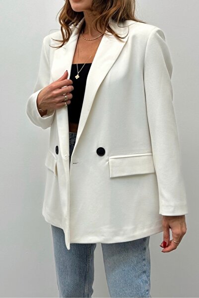 Suziş Double Button Basic Blazer Jacket 4S2004
