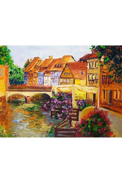 media Tablou canvas Venetia, flori, pictura, 75 x 50 cm