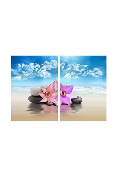 media Multicanvas painting 2 pieces Flowers 7, 100 x 70 cm
