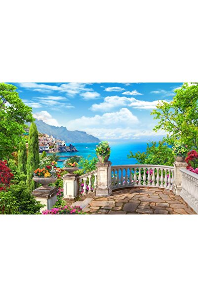 media Tablou canvas Sat Italia, terasa, mare, 75 x 50 cm