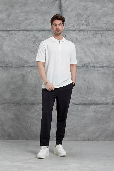 NOMARC Λευκό μπλουζάκι Mrk Polo Collar