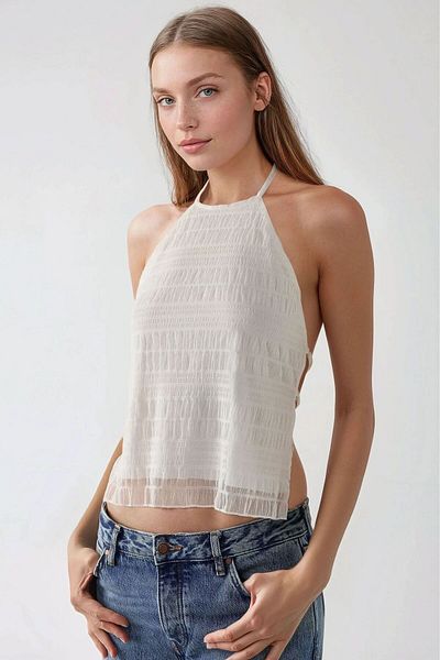 Hiccup Μπλουζάκι με υφή Halter Neck