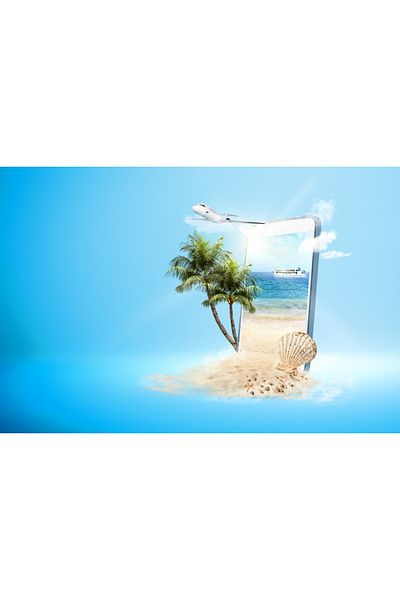 media Canvas painting Palmier34, 90 x 60 cm