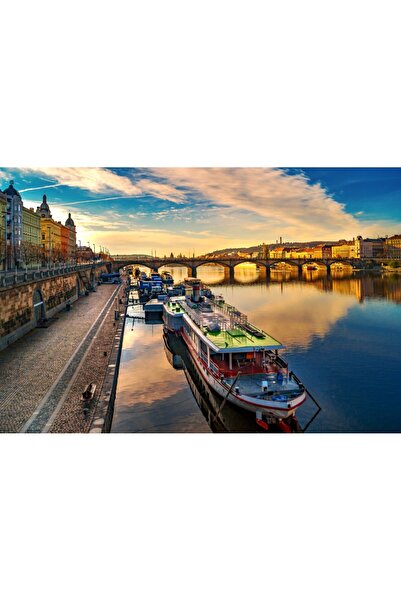 media Photo wallpaper Bridge over the Vltava Prague, 250 x 150 cm