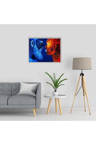 media Canvas painting Portrait12, 60 x 40 cm