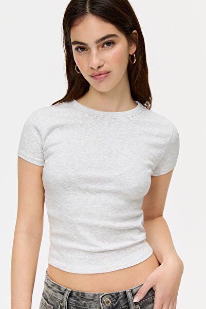 Pull & Bear Basic fitted T-shirt