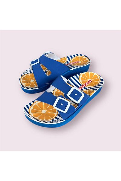 GEZER Boy's Double Buckle Anti-Skid Sole Beach Pool Daily Slippers