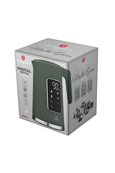 Berlinger Haus Electric kettle with digital temperature control 1.7 l Matte Green Collection