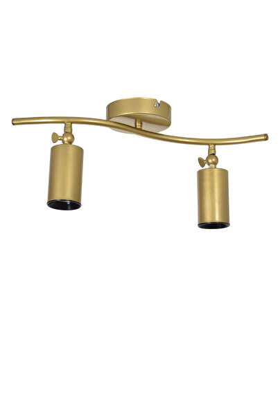 Modavize Miami Modern Salon Yatak Odası Giyinme Odası Hol Mutfak - Eskitme Renk Spot 2 li Avize (BEYAZ IŞIK)