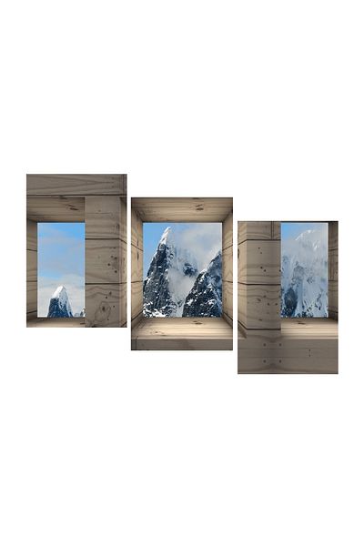 media Multicanvas painting 3 pieces Natura 15, 120 x 90 cm