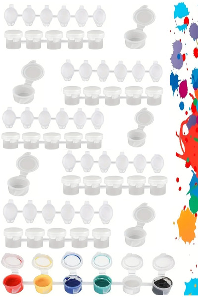 GLANCE 6 Lı 3ml Boş Boya Kutusu 5 Takım 3ml/0.1oz Kapasite, Sınıf, Okul, Sanat